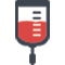 IV bag with blood