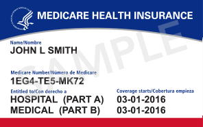Medicare Health Insurance sample card